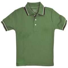 Kids Boys Girls Polo T Shirt Designer Plain Color School T-Shirts PE Top 3-13 Yr