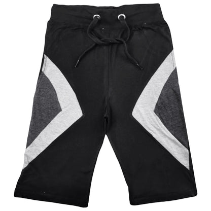 A2Z 4 Kids Boys T-shirt Top Shorts Set Contrast Panelled 100% Cotton Outfit Sets