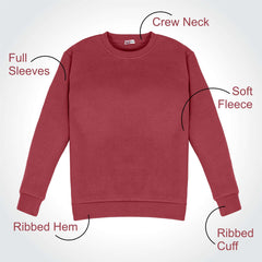 Kids Girls Boys Sweatshirt  Plain Crew Round Neck Uniform  Age 2-13 Years