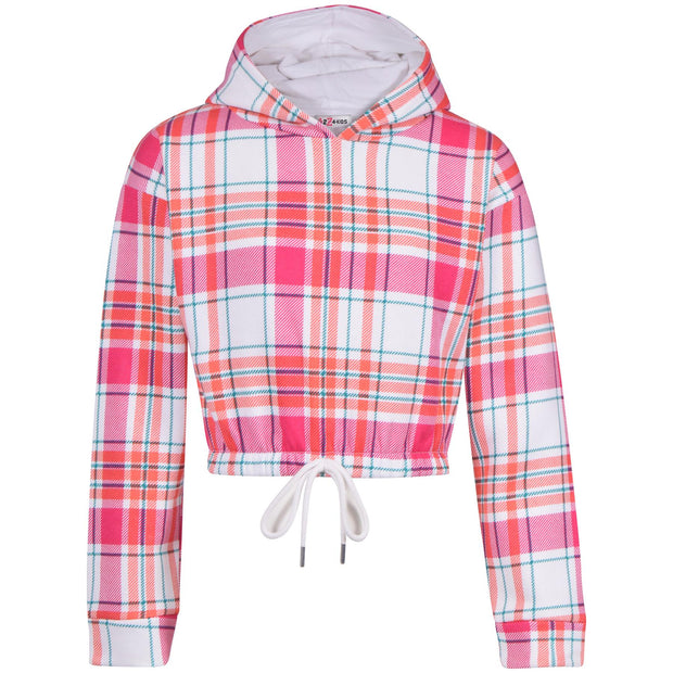Kids Tie Dye Tracksuit Gym Cropped Hoodie Sweatpants Cord Set Girls Age 5-13