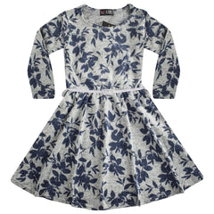 Kids Girls Skater Dress Long Sleeves Knitted Dance Party Fashion Summer Dresses