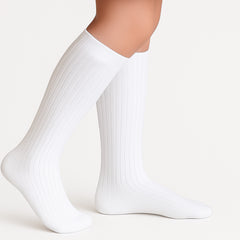 Girls Knee High Socks Cotton Back To School Uniform Socks Party Wear Long Socks