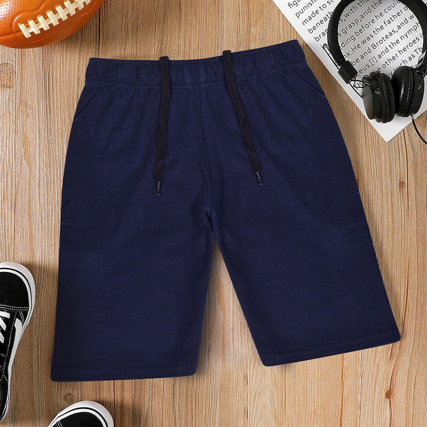 A2Z 4 Kids Boys 100% Cotton Shorts Comfort Stretch Navy Pants Trendy Casual Summer Cool Lightweight Shorts For Boys Age 5 6 7 8 9 10 11 12 13 Years - A2Z 4 Kids