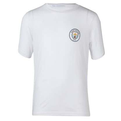 Kids Boys PJS Pyjama Set Manchester City Short Sleeve Officially Licensed Sets