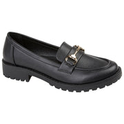 Ladies Platform Penny Loafer PU Leather Moccasins Slip on Party Dress Flat Shoes - A2Z 4 Kids