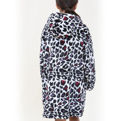 Kids Girls Boys Oversized Hoodie ANIMAL Snuggle Blanket Fleece Kangaroo Pocket