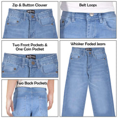 A2Z 4 Kids Boys Relaxed Straight Fit Cut Jeans for Teens Cotton Jean Age 5-13 Yr