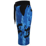 A2Z 4 Kids Unisex Camouflage Print Cotton Chino Blue Shorts Casual Shorts Knee Length Half Pant For Kids Girls & Boys Age 5 6 7 8 9 10 11 12 13 Years