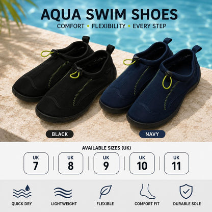 A2Z Mens Aqua Swim Shoes Neoprene Water Beach Pool Footwear UK 7 to 11