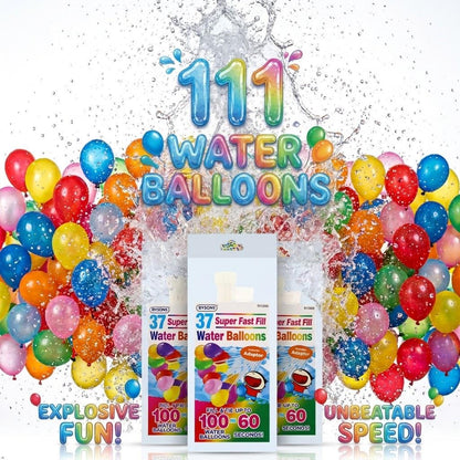 A2Z Super Fast Fill Water Balloons with Tap Adaptor 37, 111 and 555 PCS
