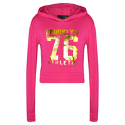 Girls Tops Kids Brooklyn 76 Hooded Crop Top & Legging Lounge Wear Set 7-13 Years