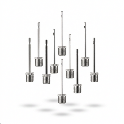 A2Z Inflating Needles 10 Pack Stainless Steel Ball Pump Needles for Football