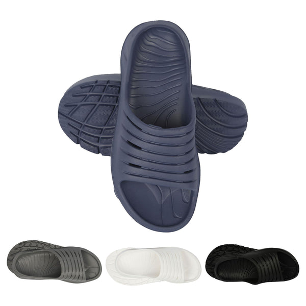 A2Z Mens Sliders Shower Sandals EVA Non Slip Slip On Pool Beach Slides Open Toe