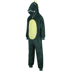 Kids Unisex Dinosaur Onesie Crocodile Face Jumpsuits Playsuit One Piece Loungesuit