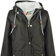 PU Raincoat Jacket Windbreaker Waterproof Parka Hooded Girls Boys Age 5-13 Years