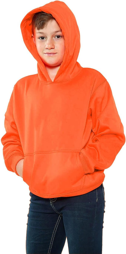Girls Boy Plain & Tie Dye Print Sweatshirt Pullover Hooded Jumper PE School Coat