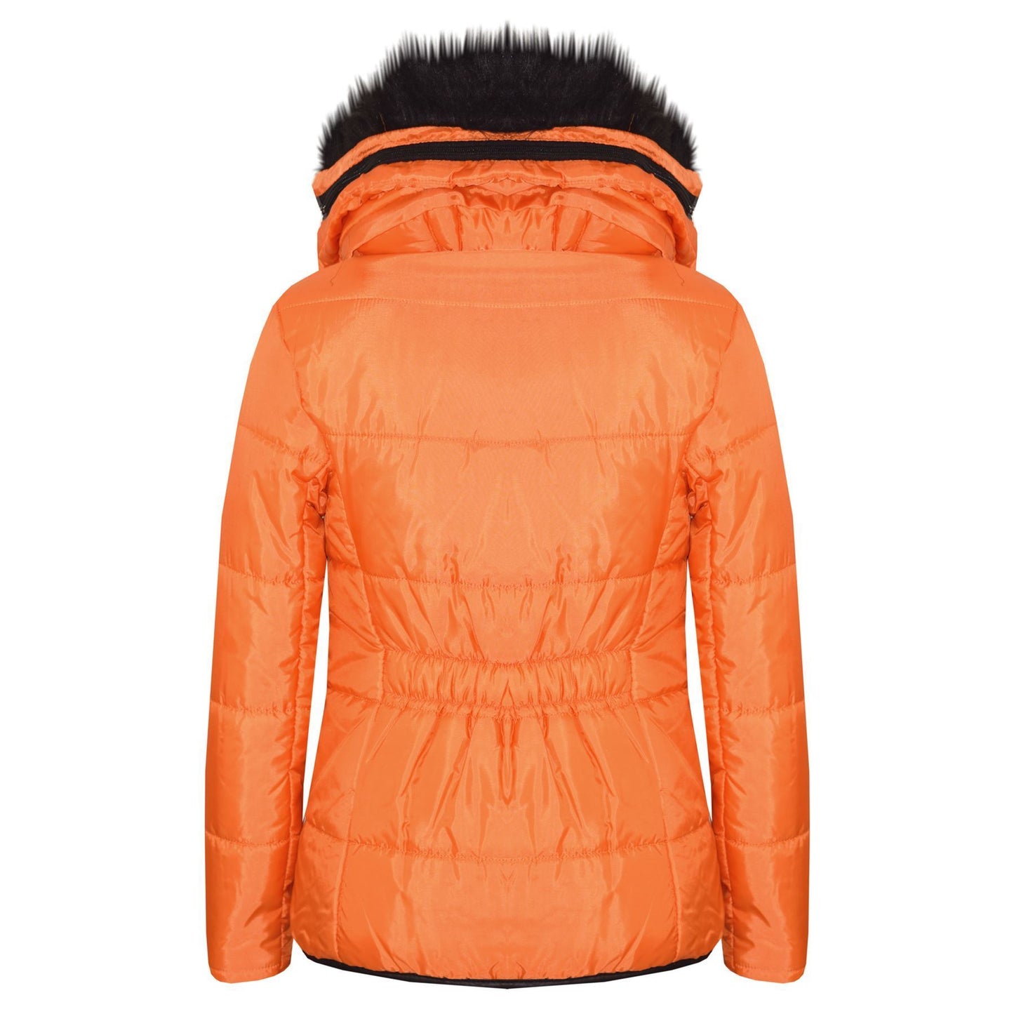 Kids  Girls Padded Puffer Quilted Coat Faux Fur Collar For  Girls Age 3-13 Years