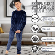 A2Z 4 Kids Childrens Warm Fleece twosie Crew Neck Pyjamas For Boys & Girls Sleepover 2 Piece Gift Set Age 5-6, 7-8, 9-10, 11-12 & 13 years