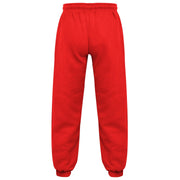 Kids Girls Boys Plain Jogging Bottoms Cuffed Joggers Sweatpants Trousers 2-14 Yr