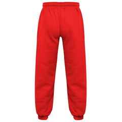 Kids Girls Boys Plain Jogging Bottoms Cuffed Joggers Sweatpants Trousers 2-14 Yr
