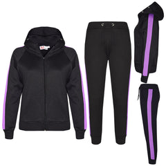 Kids Girls Boys Jogging Suit Fleece Hooded Hoodie Bottom Tracksuit Jogger 5-13Yr