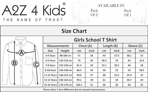 Kids Boys T Shirts Plain School Uniform Shirt Long Sleeves Soft Tank Top & Tees - A2Z 4 Kids