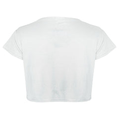 Kids Girls Crop Top Designer Floss Print Stylish Fashion T Shirt Tops 5-13 Years