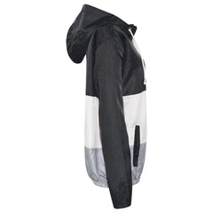 Kids Girls Boys Windbreaker Contrast Panel Jackets Hooded Raincoat Rain Mac 5-13