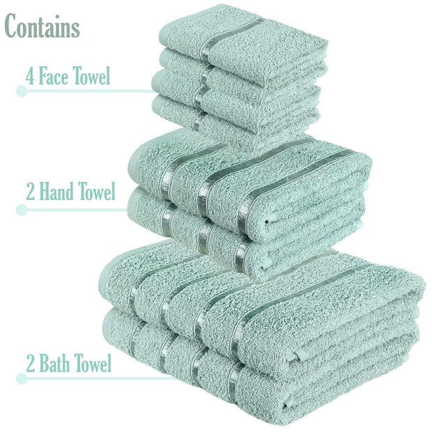 8 pc Boston Egyptian Towels Bale Set 100% Egyptian Cotton Super Soft Absorbent 500GSM Gift Sets