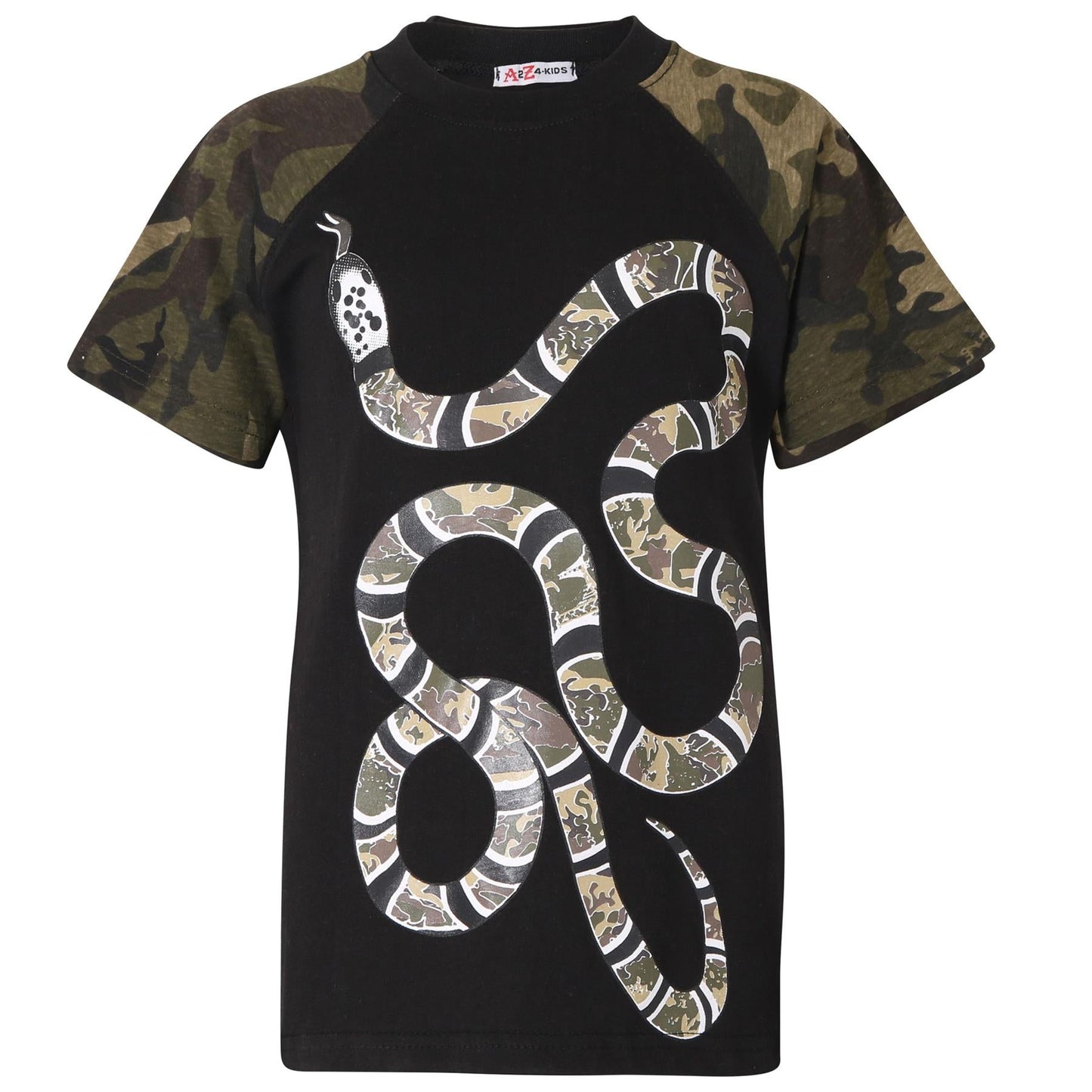 Boys T Shirts Kids Designer's 100% Cotton Snake Print T-Shirt New Age 5-13 Years