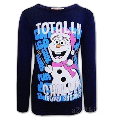 A2Z 4 Kids Girls Christmas Xmas T Shirt Totally Chilled Fashion Age 3-10 Yrs