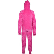 Kids Girls Boys Plain Fleece A2Z Onesie One Piece Hooded All In One Jumpsuit