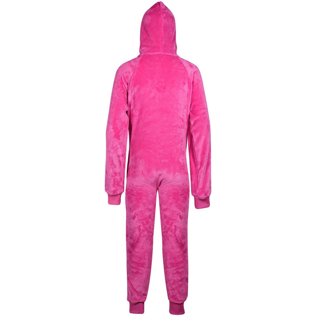 Kids Girls Boys Plain Fleece A2Z Onesie One Piece Hooded All In One Jumpsuit