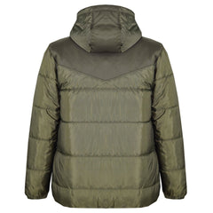 Kids Jacket Girls Boys Padded Olive Puffer Hooded Zipped Coat Warm Thick Coats