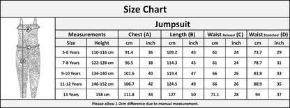 Kids Girls Jumpsuit Tie Dye Print Trendy Fahsion Playsuit All In One Jumpsuits