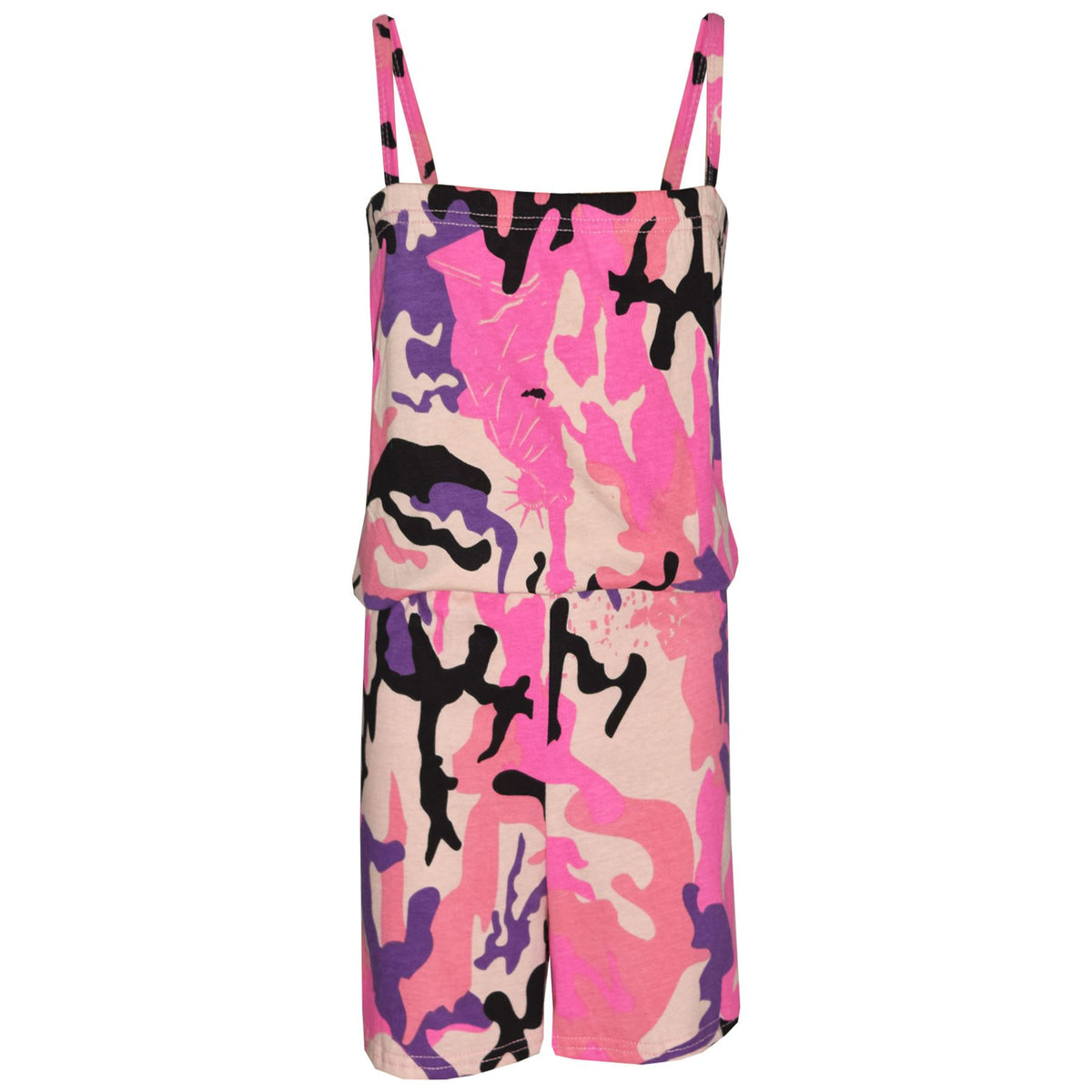 Girls Jumpsuit Kids Plain Color Trendy Playsuit All In One Jumpsuits 5-13 Years