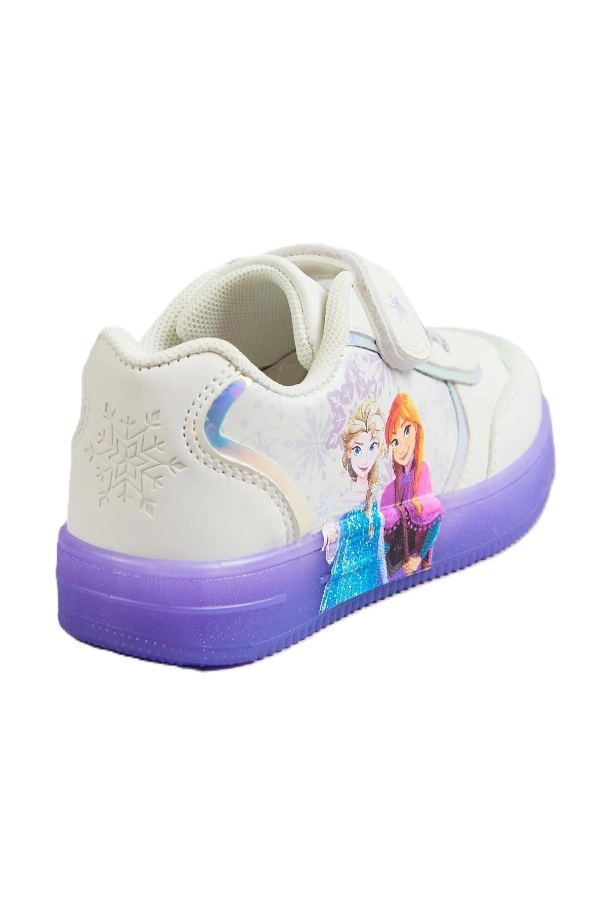 Kids Disney Frozen Girls Trainers Officially Licensed Casual Shoe Anna Character