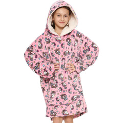 Kids Girls Boys Oversized Hoodie Snuggle Blanket Super Soft Warm Fleece