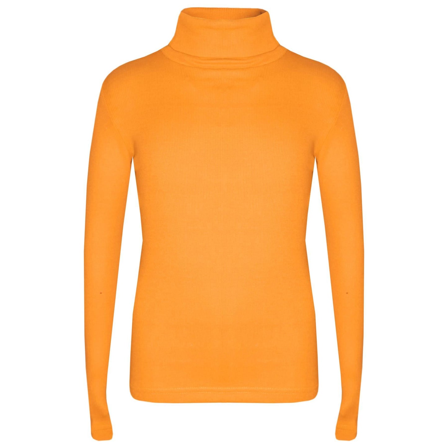 Kids Girls Polo Neck T Shirt Thick Cotton Turtleneck Jumper Long Sleeve Top 2-13