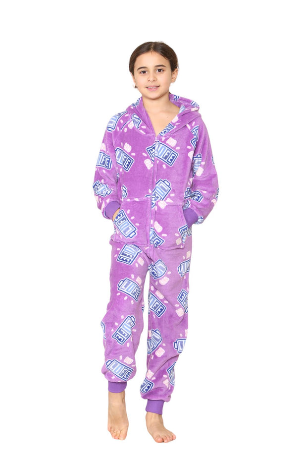 A2Z Kids No Life Print Onesie Pyjama Sets for Boys and Girls Childrens Jumpsuit