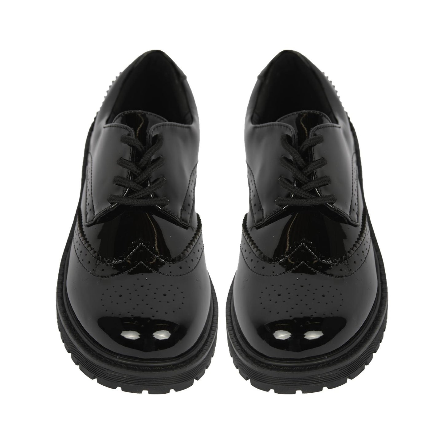 A2Z Girls Teens Ladies Brogue School University Office Lace Up PU Leather Shoes