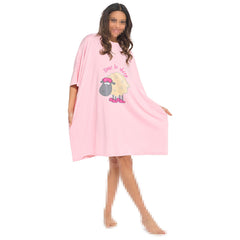 Ladies Oversized Nighties Short Sleeve Nigtshirt Women Casual Baggy Lounge Tee