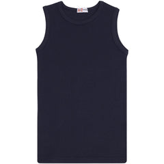 Kids Girls Ribbed Vest Top 100% Thick Cotton Fashion Tank Tops T Shirt 2-13 Year