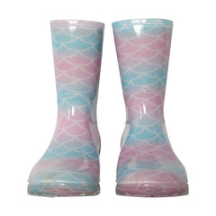 A2Z 4 Kids Girls Mermaid Wellies Waterproof Rain Boots Non-Slip Wellington Boot