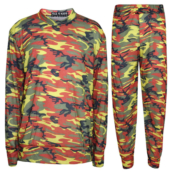 Kids Jogging Suit Girls Camouflage Lounge Suit Tracksuit Hoddie Bottom 2-13 Year