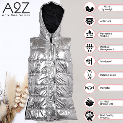 Ladies Oversized Gilet Long Line Style Jacket Long Sleeveless Fashion Women Coat