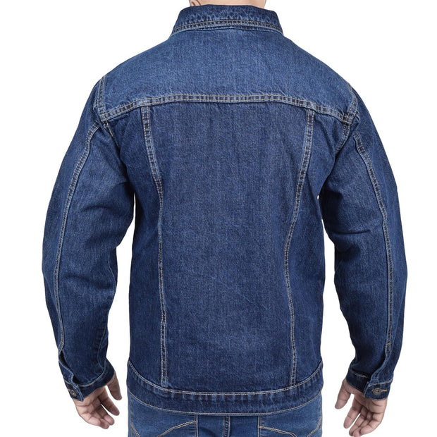 A2Z Mens Jacket Fashion Denim Jacket Jeans Long Sleeves Coat for Mens S To 3XL