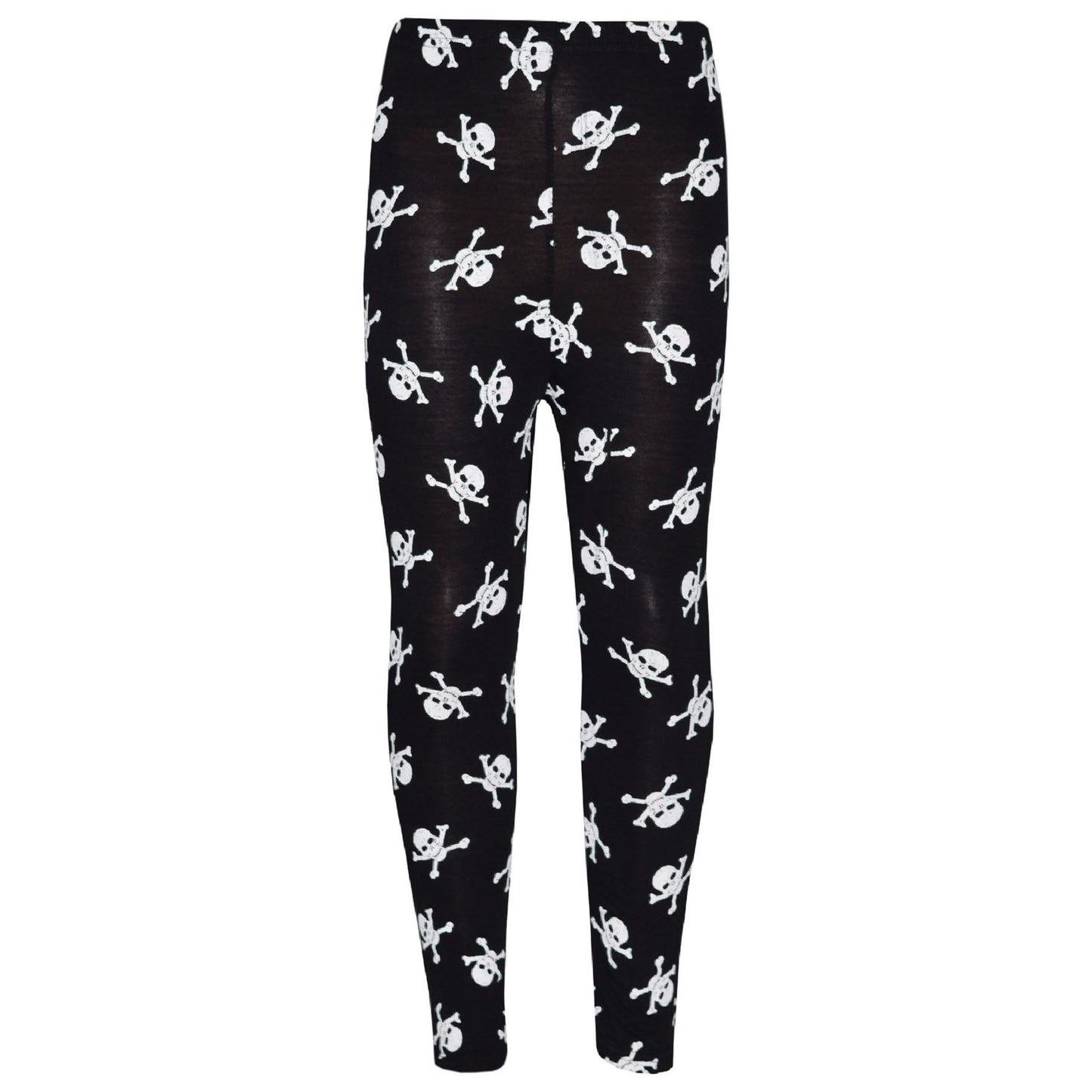 Kids Girls Skull Print Crop Top Legging Skater Dress Halloween Costume 7-13 Year