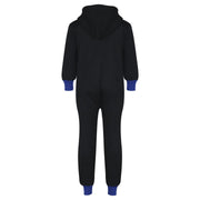 A2Z 4 Kids Girls Boys Royal Blue Contrast Fleece Onesie All In One Jumsuit Playsuit Nightwear New Age 2 3 4 5 6 7 8 9 10 11 12._13 Years