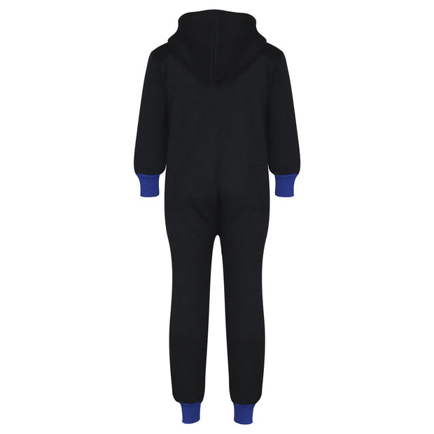 A2Z 4 Kids Girls Boys Royal Blue Contrast Fleece Onesie All In One Jumsuit Playsuit Nightwear New Age 2 3 4 5 6 7 8 9 10 11 12._13 Years